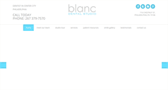 Desktop Screenshot of blancdentalstudio.com